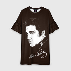 Платье клеш для девочки Elvis Presley, цвет: 3D-принт