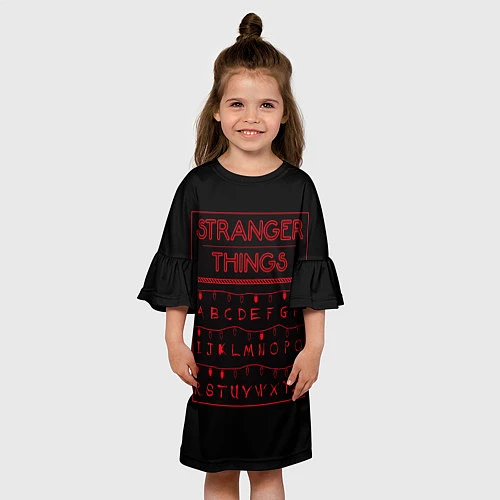 Детское платье Stranger Things: alphabet / 3D-принт – фото 3