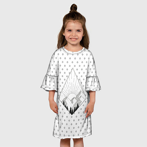 Детское платье Восход солнца / 3D-принт – фото 3