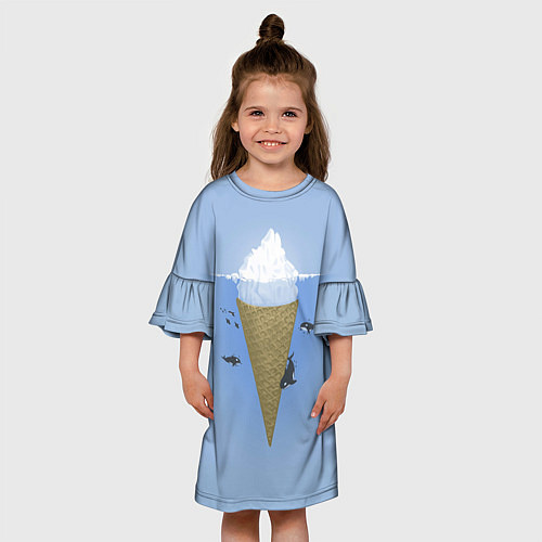 Детское платье Мороженое / 3D-принт – фото 3
