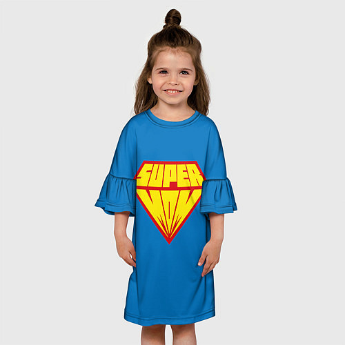 Детское платье Супермама / 3D-принт – фото 3