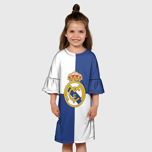 Детское платье Real Madrid: Blue style / 3D-принт – фото 3