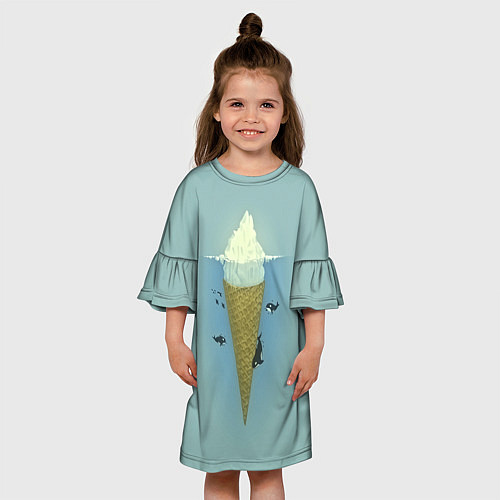 Детское платье Мороженко / 3D-принт – фото 3