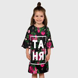 Платье клеш для девочки Таня, цвет: 3D-принт — фото 2