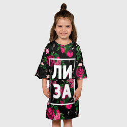Платье клеш для девочки Лиза, цвет: 3D-принт — фото 2