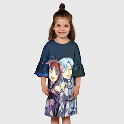 Платье клеш для девочки Konno Yūki3, цвет: 3D-принт — фото 2