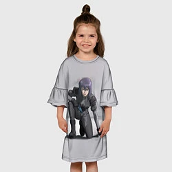 Платье клеш для девочки Ghost In The Shell 5, цвет: 3D-принт — фото 2