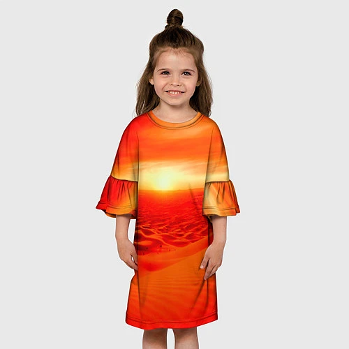 Детское платье Пустыня / 3D-принт – фото 3