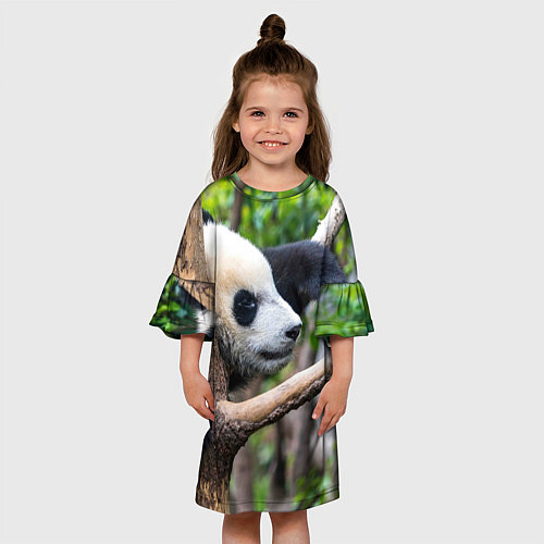 Детское платье Бамбуковый медведь / 3D-принт – фото 3