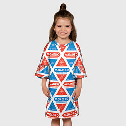 Платье клеш для девочки Молоко пастеризованное, цвет: 3D-принт — фото 2