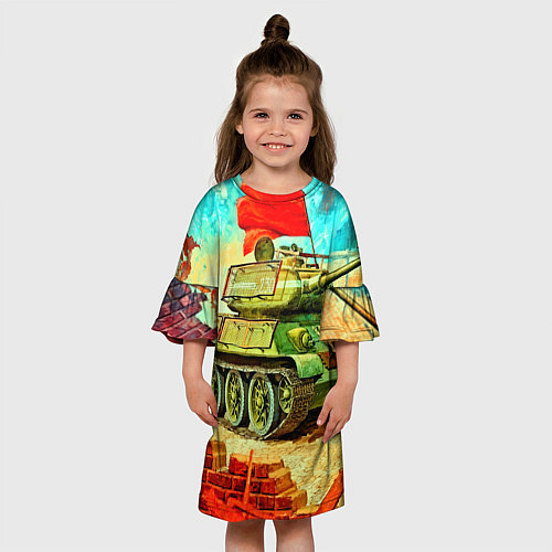 Детское платье Танк / 3D-принт – фото 3