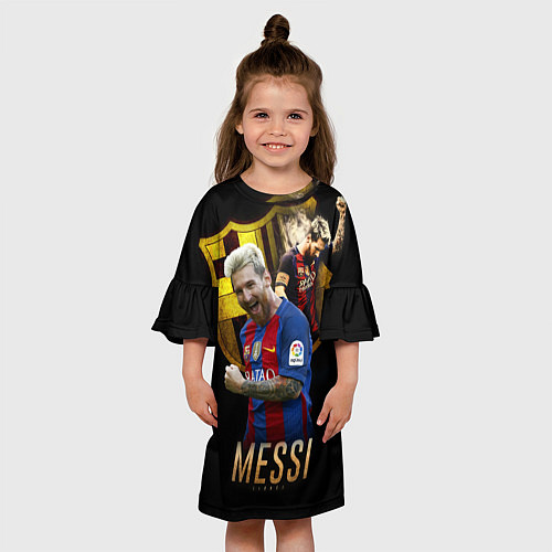 Детское платье Messi Star / 3D-принт – фото 3