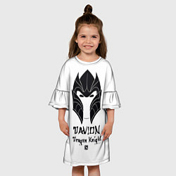 Платье клеш для девочки Davion: Dragon Knight, цвет: 3D-принт — фото 2
