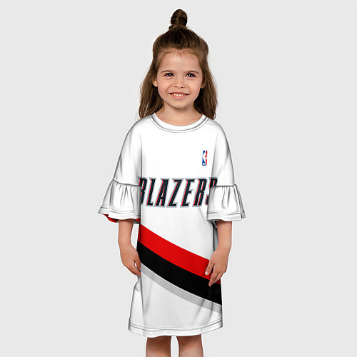 Детское платье Portland Trail Blazers / 3D-принт – фото 3