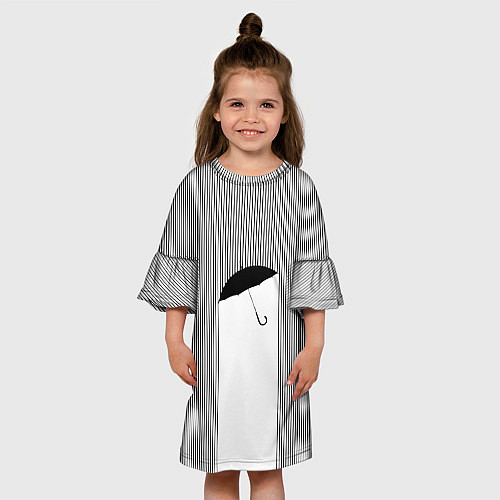 Детское платье Дождь / 3D-принт – фото 3
