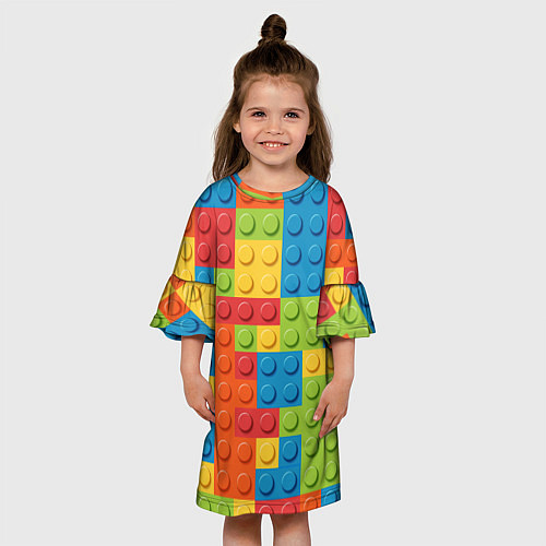 Детское платье Лего конструктор / 3D-принт – фото 3