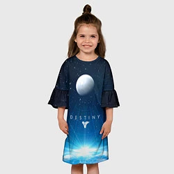 Платье клеш для девочки Destiny Space, цвет: 3D-принт — фото 2