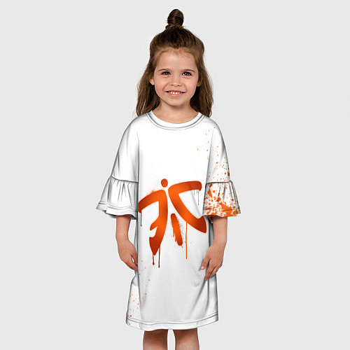 Детское платье Fnatic: White collection / 3D-принт – фото 3
