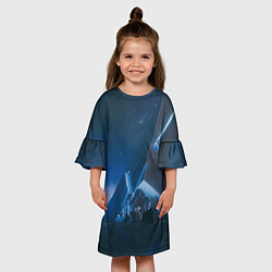 Платье клеш для девочки Imagine Dragons: Mountain, цвет: 3D-принт — фото 2