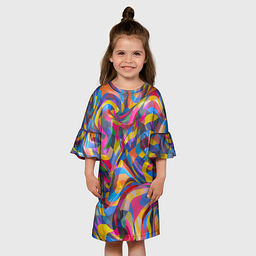 Детское платье Абстракционизм / 3D-принт – фото 3
