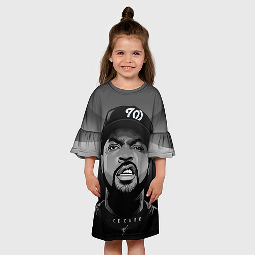 Детское платье Ice Cube: Gangsta / 3D-принт – фото 3