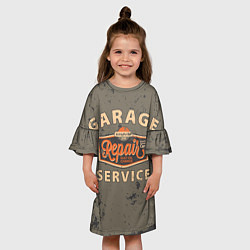Платье клеш для девочки Garage Service, цвет: 3D-принт — фото 2