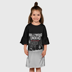Платье клеш для девочки Hollywood Undead: Day of the dead, цвет: 3D-принт — фото 2