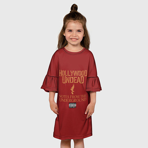 Детское платье Hollywood Undead: Parental Advisory / 3D-принт – фото 3