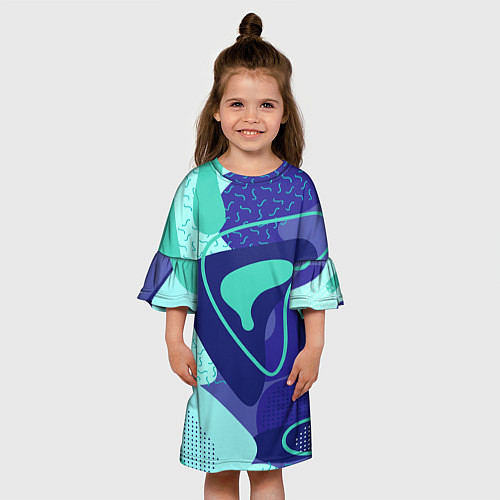 Детское платье Sky pattern / 3D-принт – фото 3