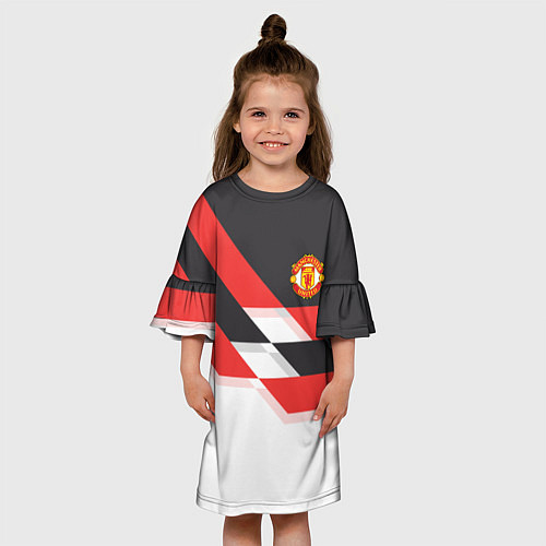 Детское платье Manchester United: Stipe / 3D-принт – фото 3