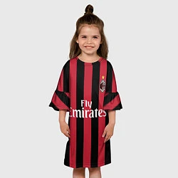 Платье клеш для девочки Milan FC: Form 2018, цвет: 3D-принт — фото 2