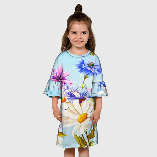 Детское платье Flowers / 3D-принт – фото 3