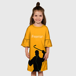 Платье клеш для девочки IFreeman, цвет: 3D-принт — фото 2