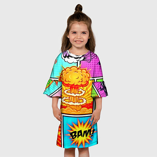 Детское платье Pop Art / 3D-принт – фото 3