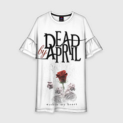 Платье клеш для девочки Dead by April: Within my heart, цвет: 3D-принт