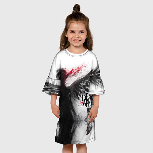 Детское платье Dead by April: Black angel / 3D-принт – фото 3