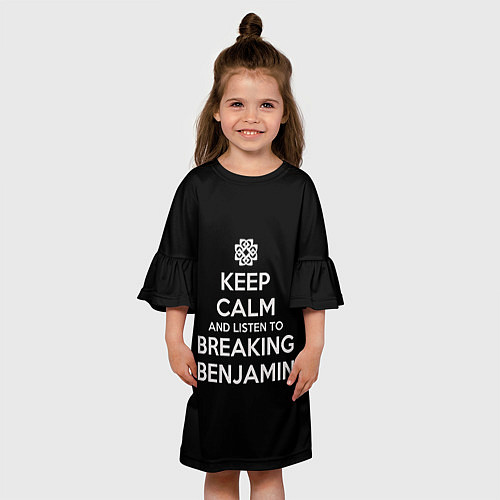 Детское платье Keep Calm & Breaking Benjamin / 3D-принт – фото 3