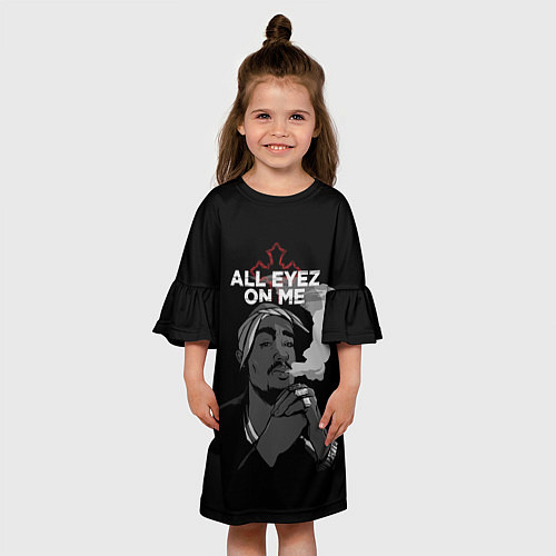 Детское платье 2Pac: All Eyez On me / 3D-принт – фото 3