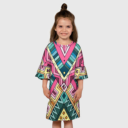 Детское платье Этнический стиль / 3D-принт – фото 3