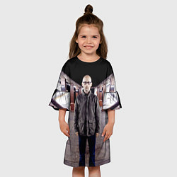 Платье клеш для девочки Moby in Underground, цвет: 3D-принт — фото 2
