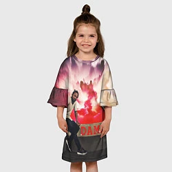 Платье клеш для девочки Kendrick DAMN, цвет: 3D-принт — фото 2