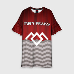 Платье клеш для девочки Twin Peaks, цвет: 3D-принт