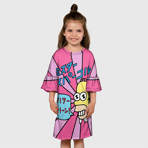Детское платье Japanesse Homer / 3D-принт – фото 3
