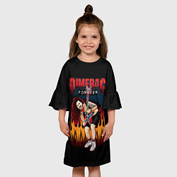 Платье клеш для девочки Pantera: Dimetag Forever, цвет: 3D-принт — фото 2