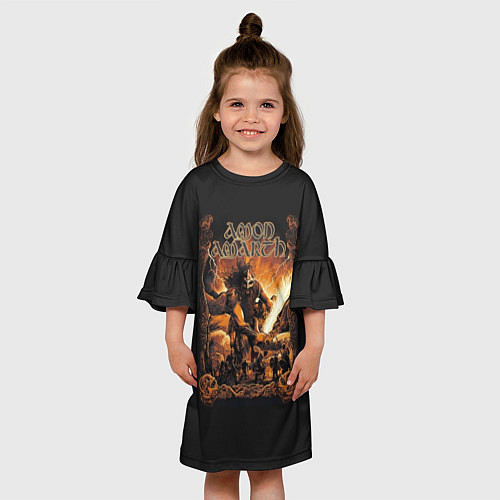 Детское платье Amon Amarth: Dark warrior / 3D-принт – фото 3