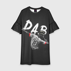 Платье клеш для девочки Paul Pogba: Dab, цвет: 3D-принт