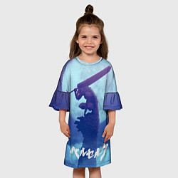 Платье клеш для девочки Berserk Night, цвет: 3D-принт — фото 2