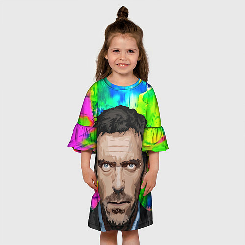Детское платье House MD: Colour Art / 3D-принт – фото 3