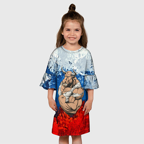Детское платье Буйвол / 3D-принт – фото 3