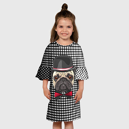 Детское платье Mr Pug / 3D-принт – фото 3